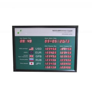 Wholesale led display currency exchange rate board for bank from china suppliers