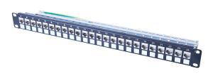 Wholesale FTP Modular Patch Panel 24 Port Cat6a Shielded Patch Panel from china suppliers