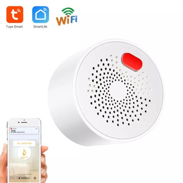 Quality Tuya Wifi Smart Gas Leak Detector Sensor US/UK/EU Plug Home Security Guard Remote Household Gas Alarm Detector Leakage S for sale