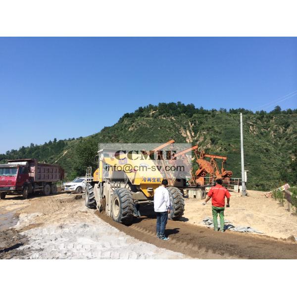 Yellow 336 Kw Cold Recycler Machine , 2100rpm Asphalt Recycling Machine