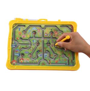 Wholesale Montessori Educational Animal Magnetic Puzzle Maze Toys With Rolling Beads from china suppliers