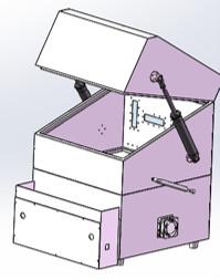 8GHZ High Isolation Pneumatic Shield Box Emc Testing Chamber RS232