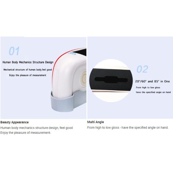 Industrial Portable Digital Gloss Meter HG60 0-300GU Division 60° Angle For Semi Gloss