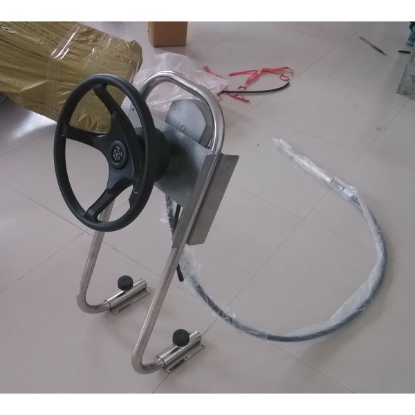 Quality Inflatable Boat Stainless Console With Steering Control System for sale