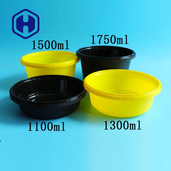 37oz 44oz 51oz Round Plastic Food Storage Container Stackable Spill Proof