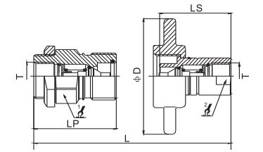 KZE-BC Thread Type Hydraulic Quick Coupling Used On Dump Tracks