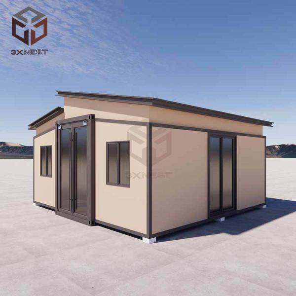 Quality Insulated Fold Out Prefab House Container Home Expandable With Rockwool Panels for sale