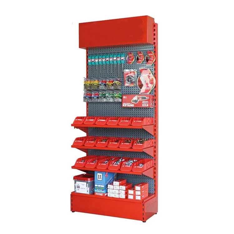 Factory custom display stand display boards shelve hardware product display racks