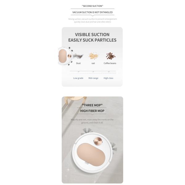 VSLAM Automatic Sweeping Robot 1000PA Brooming And Mopping Robot