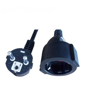 China European German type extension cord, Schuko power cord plug on sale