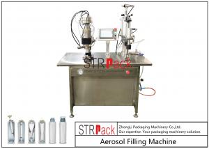 China Semi Automatic Aerosol Co2 Filling Machine Snow Spray Making Machine With Bag On Valve on sale