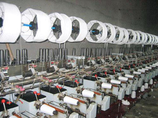 Embroidery Raw White Hank Of Yarn , Weaving / Knitting Polyester Ring Spun Yarn