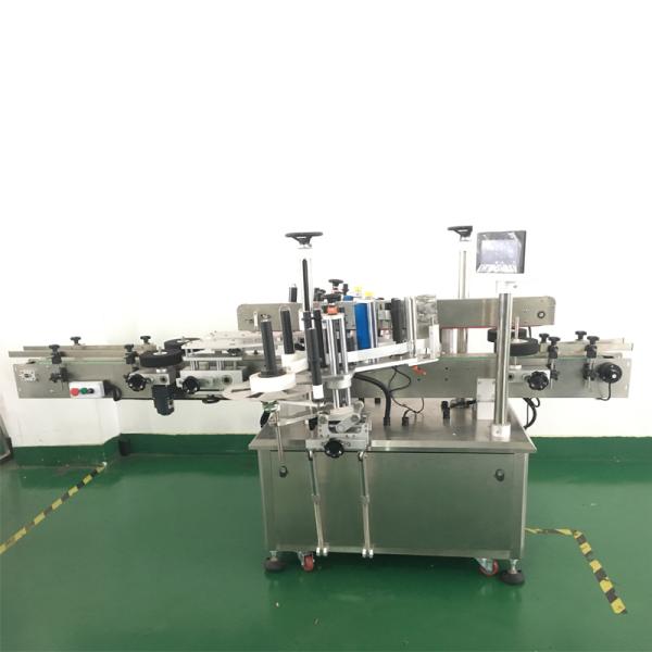 Energy Saving Flat Bottle Labeling Machine 50hz 2kw For Laundry Detergent