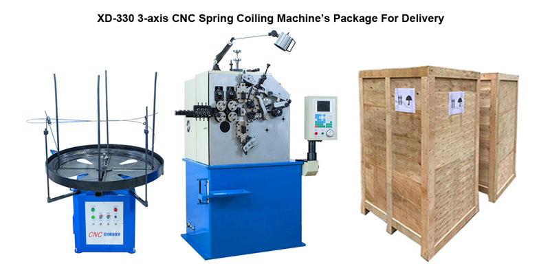 XD-330 3-axis CNC Spring Coiling Machine's Package For Delivery
