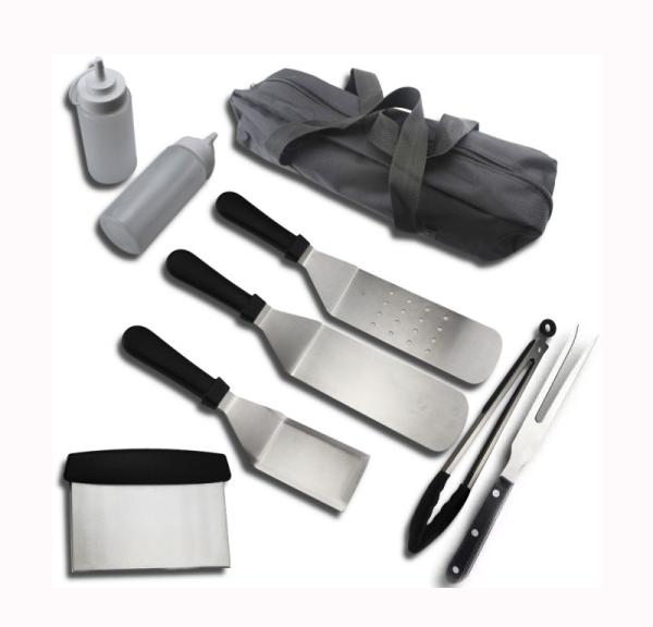 Quality 9PCS  Griddle Accessories Set Include Stainless Steel Griddle Spatula Set for sale