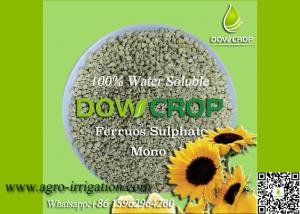 China DOWCROP HIGH QUALITY 100% WATER SOLUBLE MONO SULPHATE FERROUS 30% LIGHT GREEN GRANULAR MICRO NUTRIENTS FERTILIZER on sale
