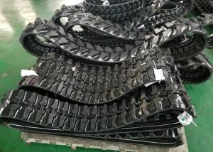China Grey / Black Excavator Rubber Tracks 200mm Wide For Yanmar Wb500 Ym10 Ymd60 on sale