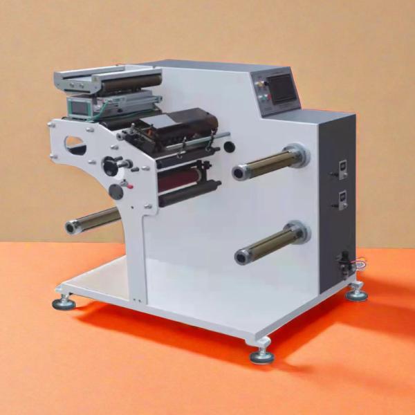 Quality 200m/Min Turret Label Slitter Rewinder Narrow Web Medium Speed Slitting Machine Servo Driven Taper Tension Web Guide for sale