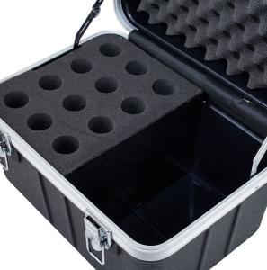 Wholesale ABS Wired Microphone Flight Rack Case MIC 12 Portable Waterproof from china suppliers