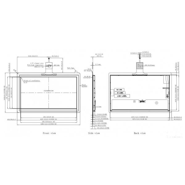 Quality Projected 11.6 Inch TFT Capacitive Touch Screen integrated With IIC Interface for sale