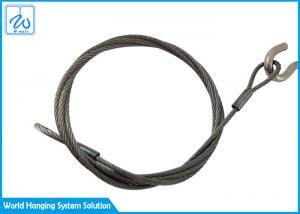 Wholesale 6mm 7x19 Stainless Steel Wire Rope Slings Eye &amp; Eye For Aircraft Cable Display System from china suppliers