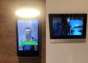 Wholesale Heimann Sensor Face Recognition Temperature Kiosk With QR Code MIPS Software from china suppliers