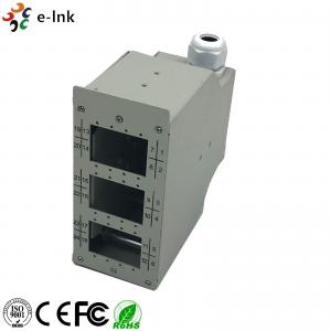 China Industrial DIN - Rail Fiber Patch Panel 24 Ports Harsh Environment Application on sale