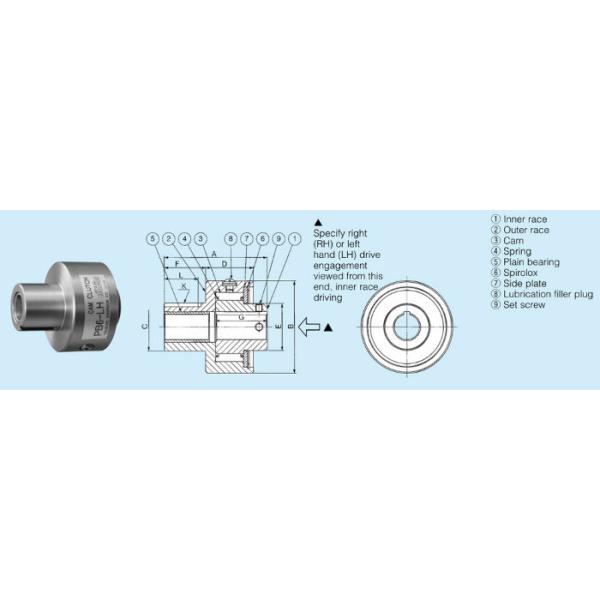 Cam Type Backstop One Way Clutch (sptag clutch) (PB series)
