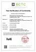 Wetech Electronic Technology Limited Certifications