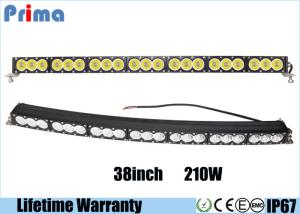 China Single Row Led Light Bar , 38 Inch Amber White 210W Jeep Light Bar on sale