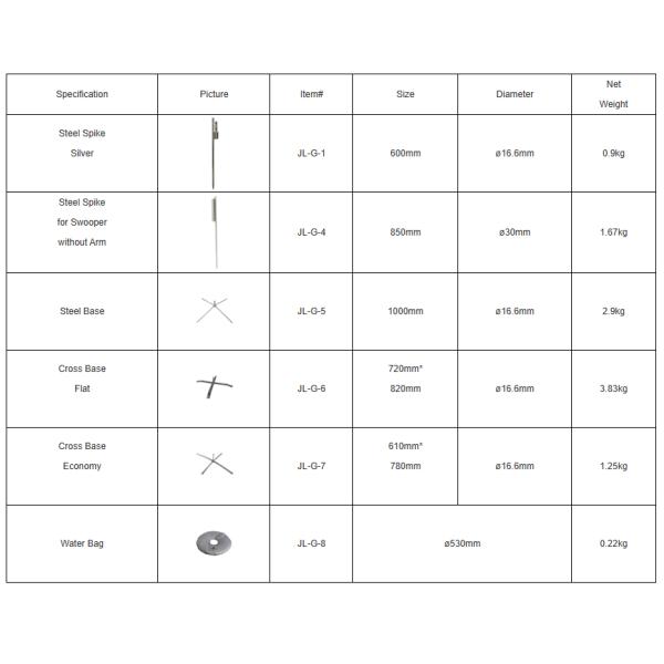 Water Weight Bag For Cross Base Swooper Feather Flag Pole Cross Base Stand Outdoor Indoor