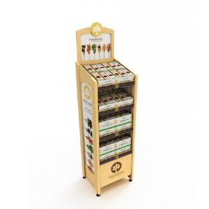 Wholesale Pinewood Pop Pos Display Candy Display Stand With Levelers For Candy Stores from china suppliers