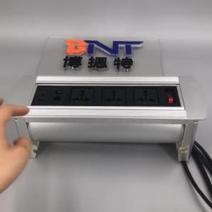 Wholesale Conference manual rotate EU power table socket box with usb from china suppliers