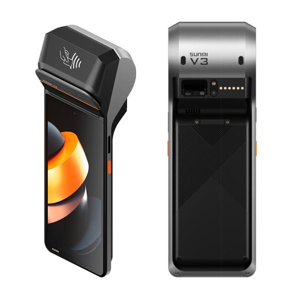 Quality Smooth Retail Transactions with 6.75 inch Display Screen Handheld POS System and Fast Print Speed for sale