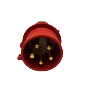 LLANO Waterproof 380V-415V CEE Charging Plug 5 Pin 7KW With Red Connector