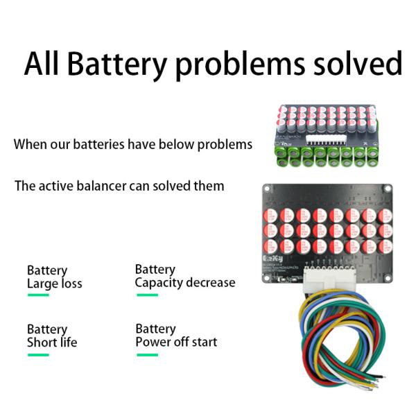 5A Active Balancer BMS 3S 4S 5S 6S 7S 8S 10S 12S Lifepo4 LTO Lithium Battery Equalizer