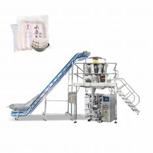 China Semi Automatic Hand Bagging Rice Cake Weighing Packaging System With 14 Multihead Weigher on sale