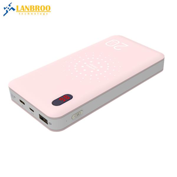 Special Design Wireless Power Bank with 3IN1 Cable 20000mAh Digital Display Screen Li-Polymer Mobile Backup Battery