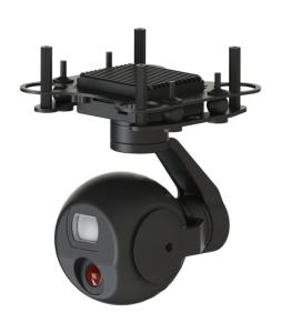 45x Hybrid Zoom + Thermal Imaging PTZ Camera System HDMI And IP Dual Output Small Gimbal
