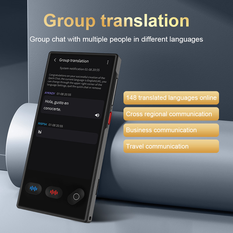 Voice Translator Device S35 ChatGPT 148 Languages Smart Ai Voice Translating