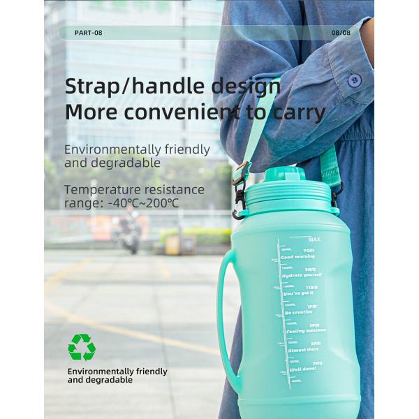 BPA Free 2000ml Sport Gym Travel Silicone Folding Cup Customizable Colors