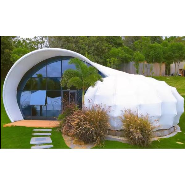 Customized Family Snail Shape Resort Hotel Tent Membrane Structurel Hotel Tent