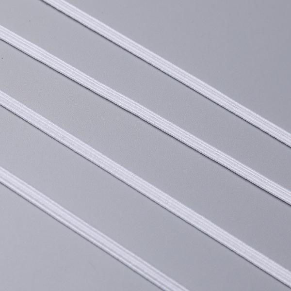 Quality Polyester Flat Elastic Ear Loop Customized Color For N95 Mask High Tenacity for sale