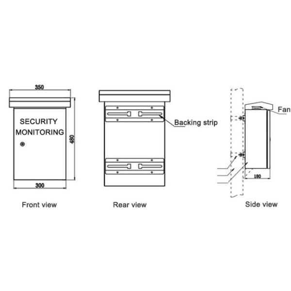 Solid Internal Structure Security Monitoring Distribution Box With Custom Sizes