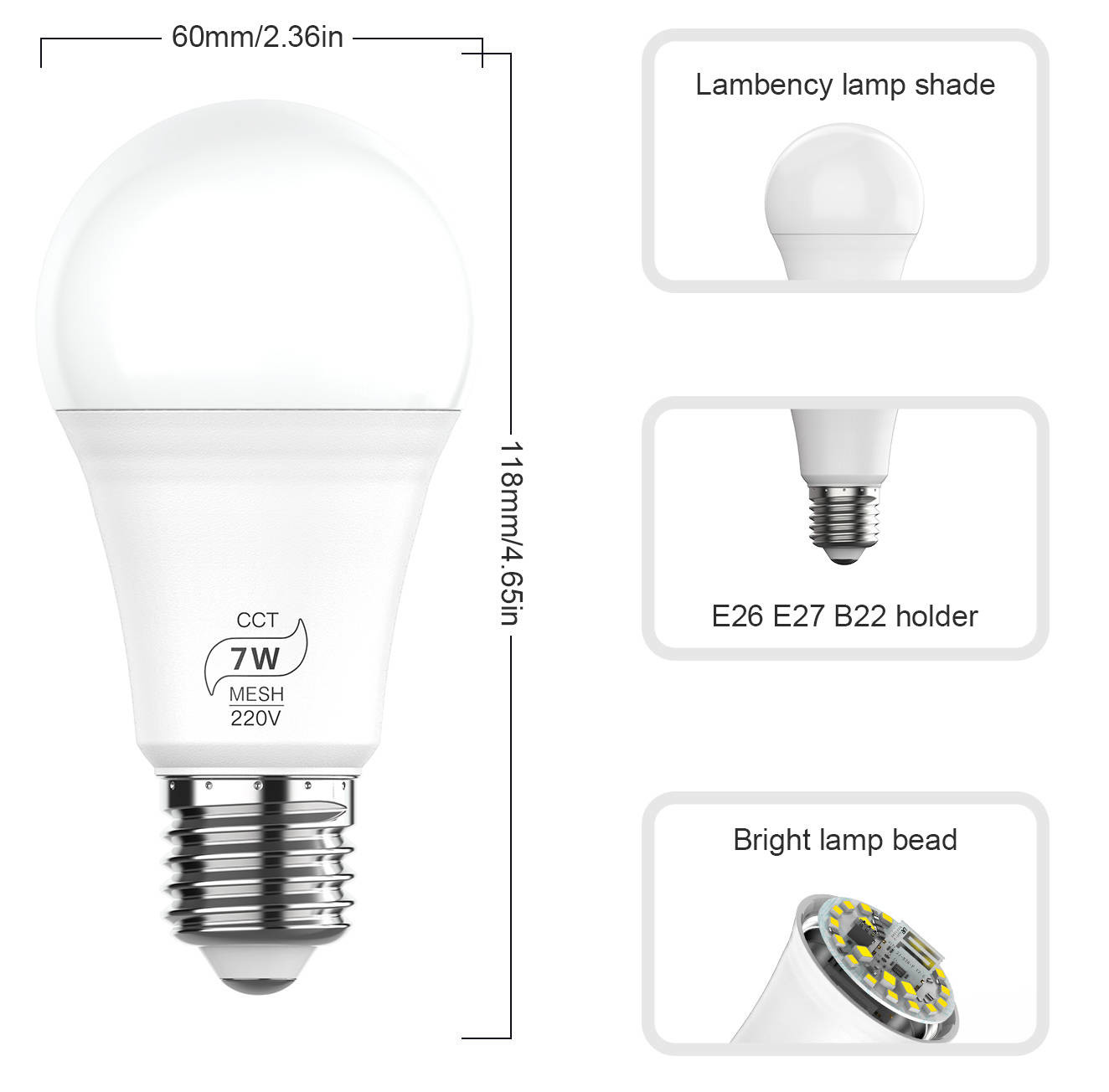 Bluetooth Light Bulb Mesh Network Group Control Smart Led Home Decoration