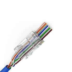China 1000Base-T EZ 8p8c RJ45 Connector Utp Cat6 Rj45 Modular Plug on sale