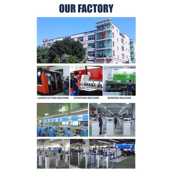 Top Grade Durable Tested Access Control Full Height Turnstile Gate For High-Risk Facilities