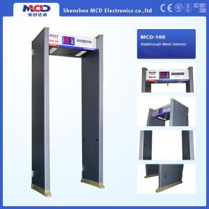China 6 Zones Indoor Walkthrough Metal Detector with Digital And Analog Circuit Design on sale