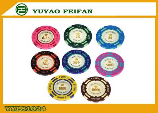 Quality Luxury 300 Piece Casino Clay Poker Chips With ROHS / SGS / ICTI for sale