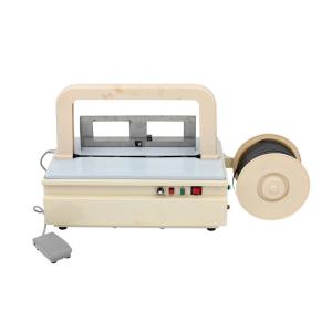 Wholesale Mini Power Table Strapping Machine Semi Automatic Plastic Tray Table Top Banding Machine from china suppliers